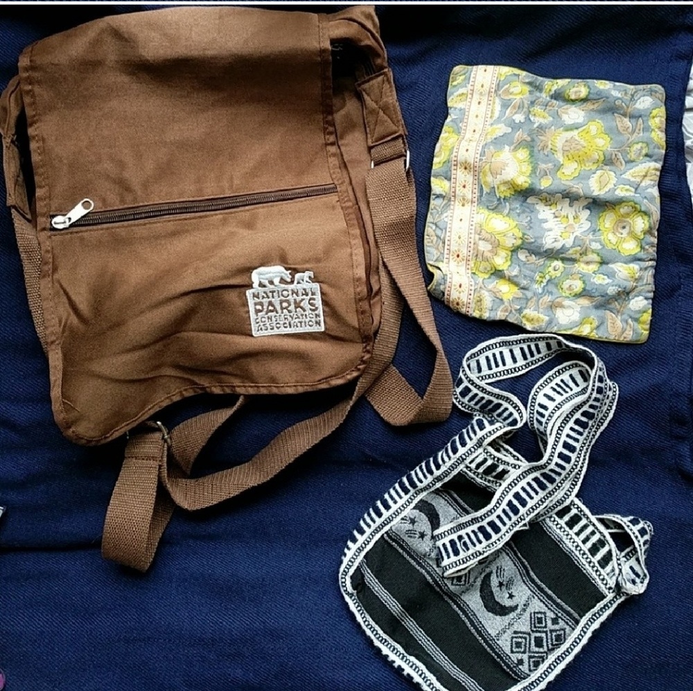 🐴 Cloth Messenger Bag & Wallet